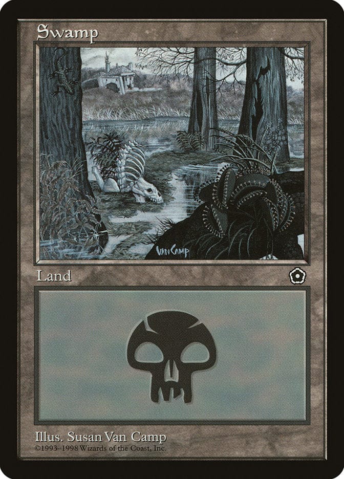 Swamp (Signature Centered) [Portal Second Age] Magic: The Gathering