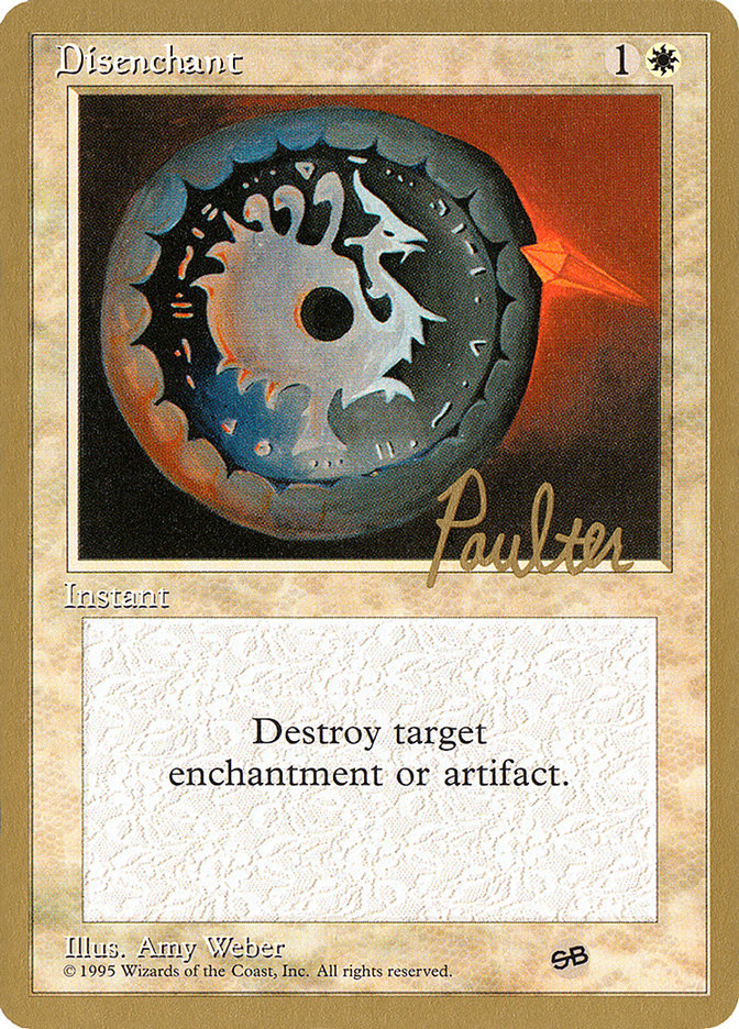 Disenchant (Preston Poulter) (SB) [Pro Tour Collector Set] Magic: The Gathering