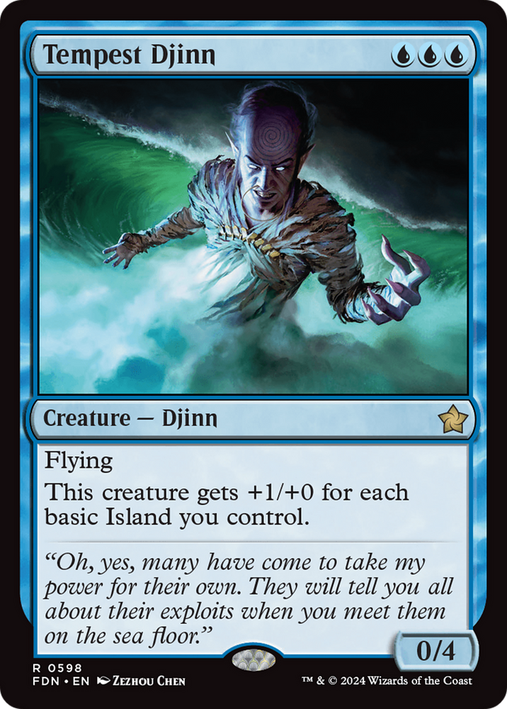 Tempest Djinn [Foundations] Magic: The Gathering