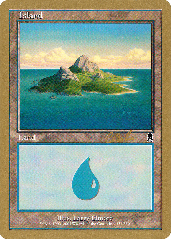 Island (cr337a) (Carlos Romao) [World Championship Decks 2002] Magic: The Gathering