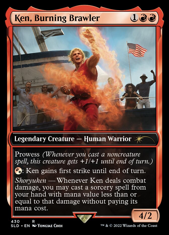 Ken, Burning Brawler [Secret Lair Drop Series] Magic: The Gathering