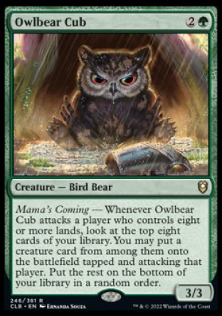 Owlbear Cub [Commander Legends: Battle for Baldur's Gate] Magic: The Gathering