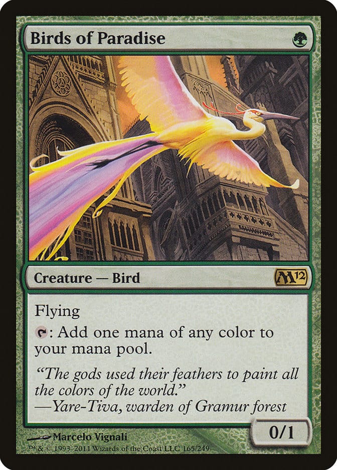 Birds of Paradise [Magic 2012] Magic: The Gathering