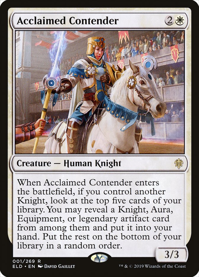 Acclaimed Contender [Throne of Eldraine] Magic: The Gathering