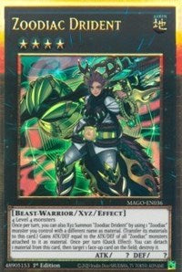 Zoodiac Drident [MAGO-EN036] Gold Rare - Yugioh Cards For Your TCG Needs!