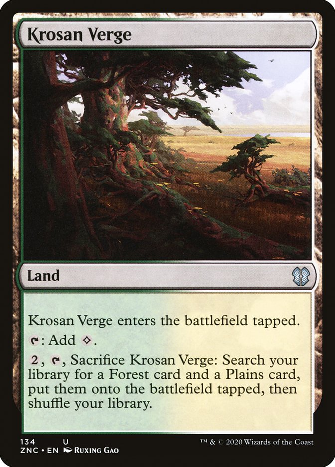 Krosan Verge [Zendikar Rising Commander] Magic: The Gathering