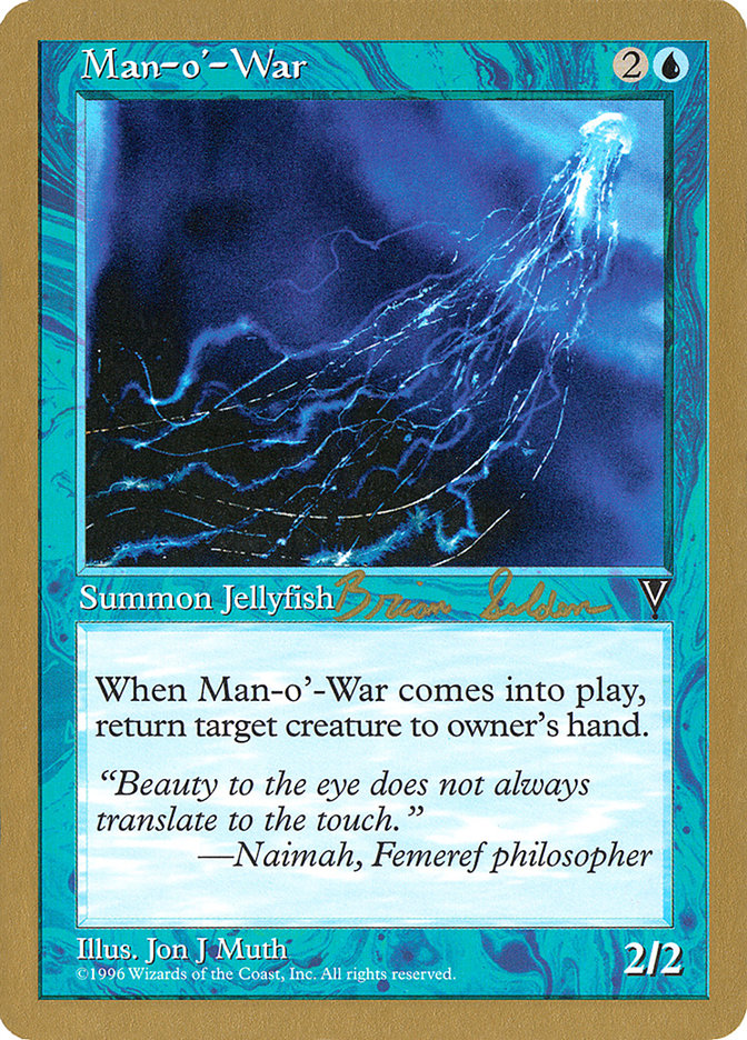 Man-o'-War (Brian Selden) [World Championship Decks 1998] Magic: The Gathering