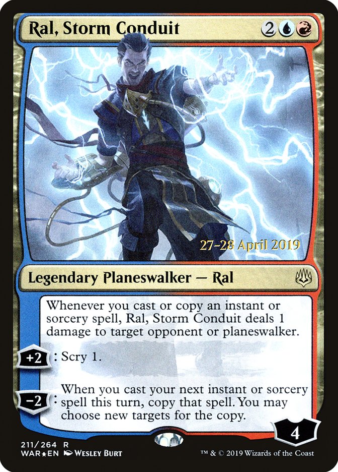 Ral, Storm Conduit [War of the Spark Prerelease Promos] Magic: The Gathering