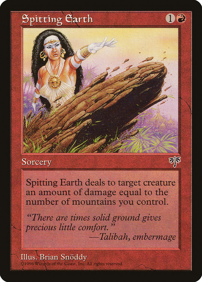 Spitting Earth [Mirage] Magic: The Gathering