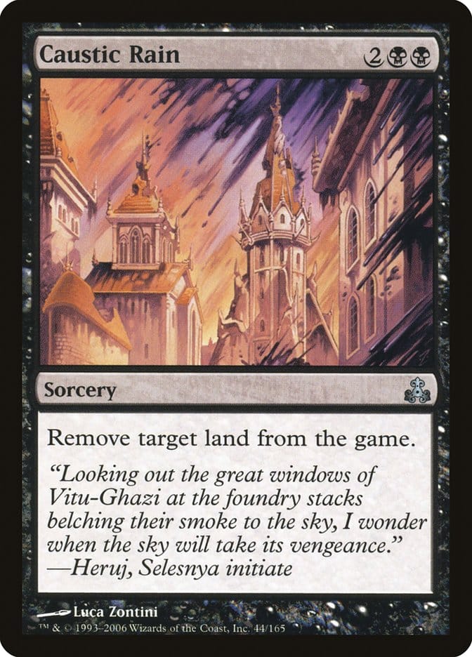 Caustic Rain [Guildpact] Magic: The Gathering