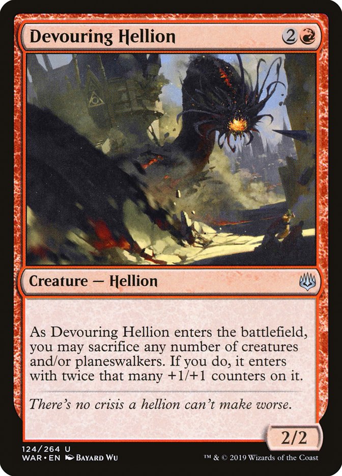 Devouring Hellion [War of the Spark] Magic: The Gathering