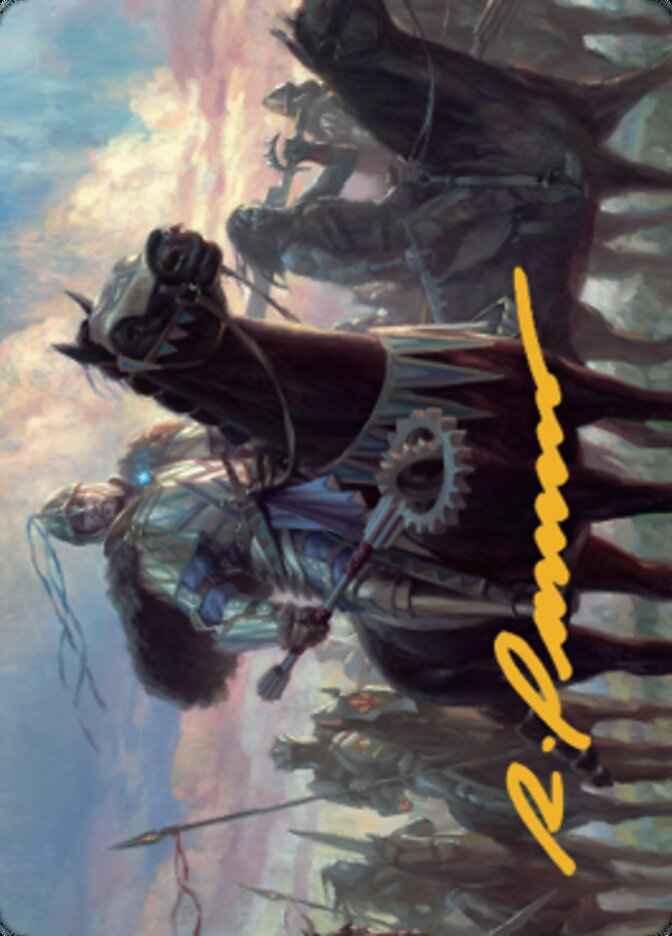 Shanid, Sleepers' Scourge Art Card (Gold-Stamped Signature) [Dominaria United Art Series] Magic: The Gathering
