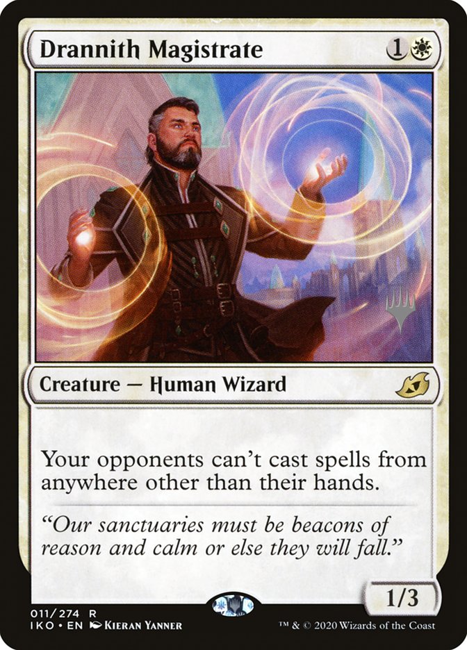 Drannith Magistrate (Promo Pack) [Ikoria: Lair of Behemoths Promos] Magic: The Gathering