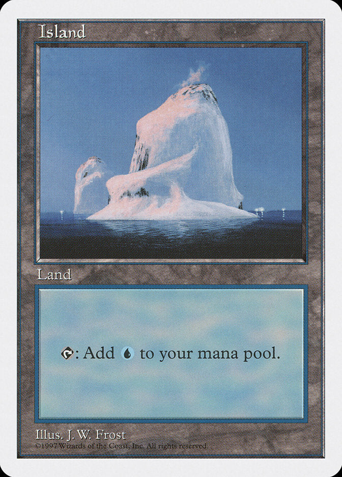 Island (437) [Fifth Edition] Magic: The Gathering