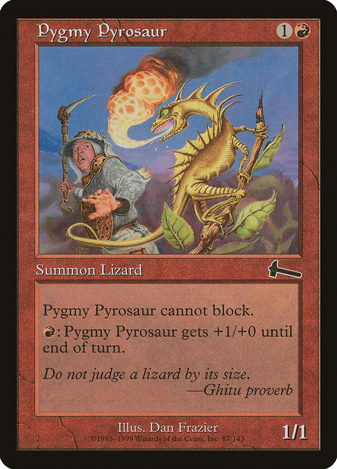 Pygmy Pyrosaur [Urza's Legacy] Magic: The Gathering