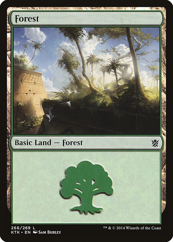 Forest (266) [Khans of Tarkir] Magic: The Gathering