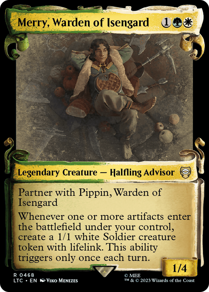 Merry, Warden of Isengard [The Lord of the Rings: Tales of Middle-Earth Commander Showcase Scrolls] Magic: The Gathering