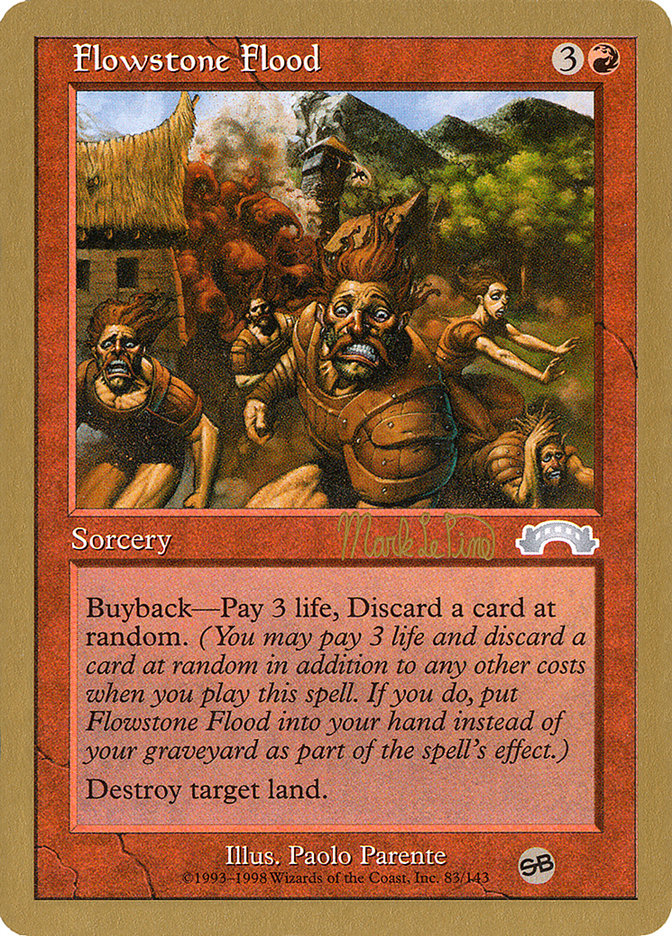 Flowstone Flood (Mark Le Pine) (SB) [World Championship Decks 1999] Magic: The Gathering