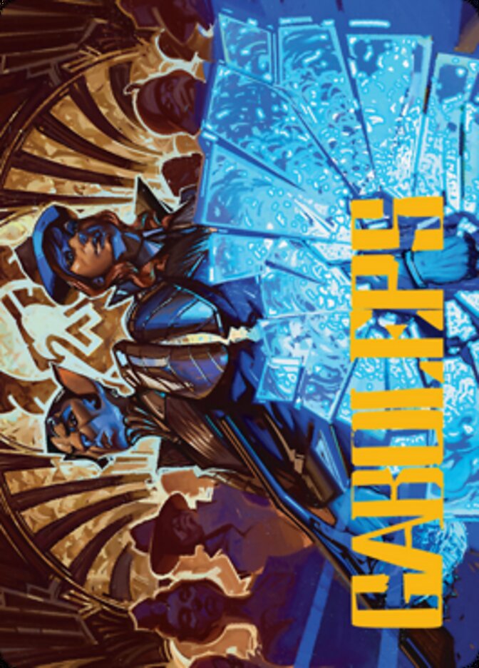 Contractual Safeguard Art Card (Gold-Stamped Signature) [Streets of New Capenna Art Series] Magic: The Gathering