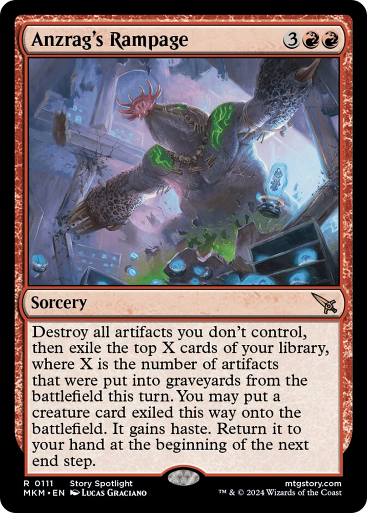 Anzrag's Rampage [Murders at Karlov Manor] Magic: The Gathering