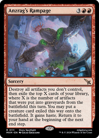 Anzrag's Rampage [Murders at Karlov Manor] Magic: The Gathering