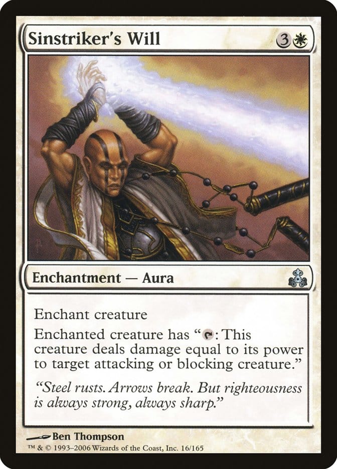 Sinstriker's Will [Guildpact] Magic: The Gathering