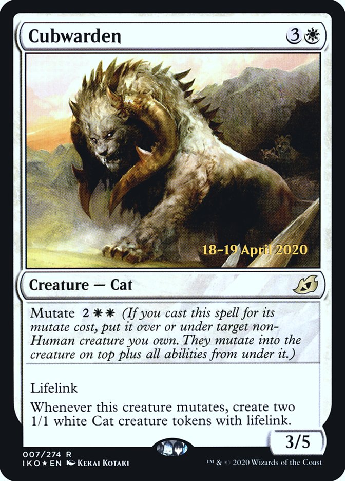 Cubwarden [Ikoria: Lair of Behemoths Prerelease Promos] Magic: The Gathering