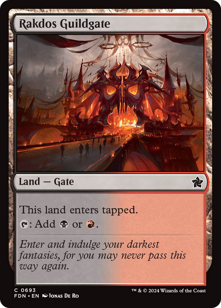 Rakdos Guildgate [Foundations] Magic: The Gathering