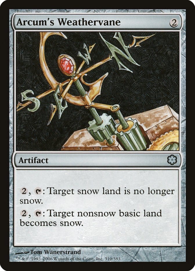 Arcum's Weathervane [Coldsnap Theme Decks] Magic: The Gathering