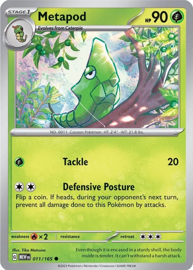 Metapod (011/165) [Scarlet & Violet 151] Pokémon