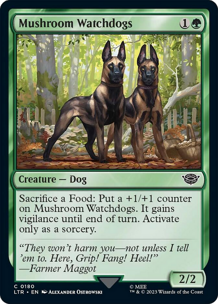 Mushroom Watchdogs [The Lord of the Rings: Tales of Middle-Earth] Magic: The Gathering