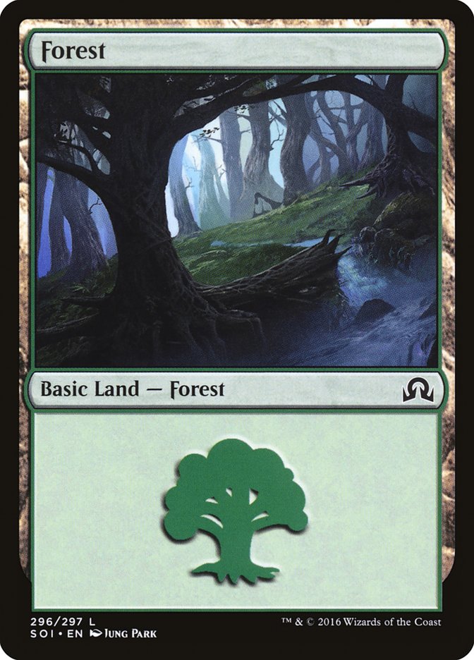 Forest (296) [Shadows over Innistrad] Magic: The Gathering