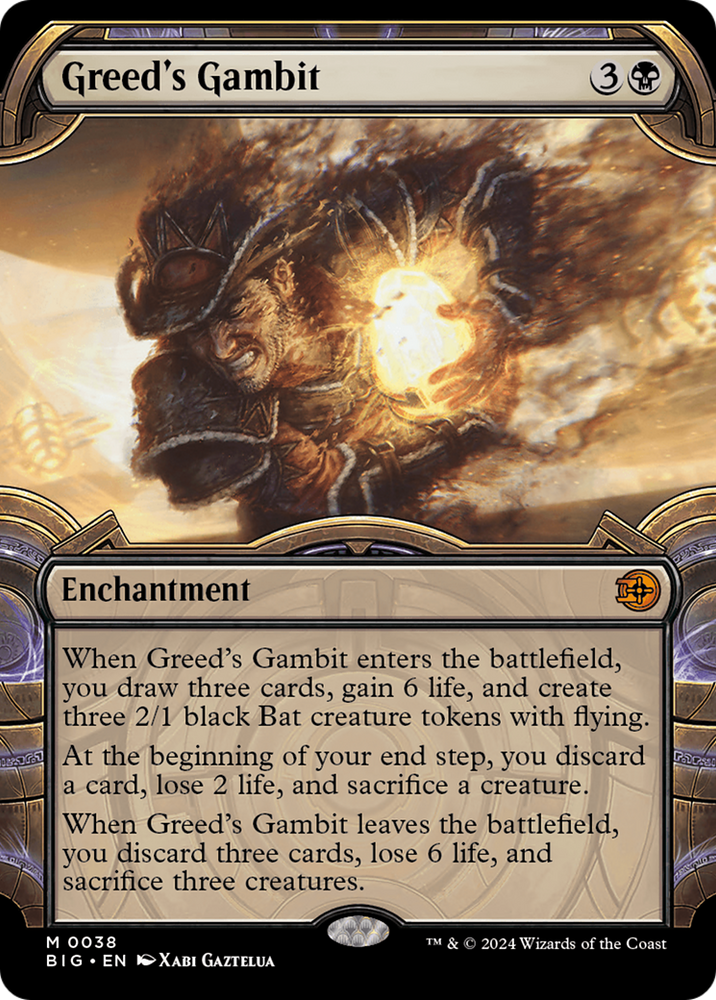 Greed's Gambit (Showcase) [Outlaws of Thunder Junction: The Big Score] Magic: The Gathering