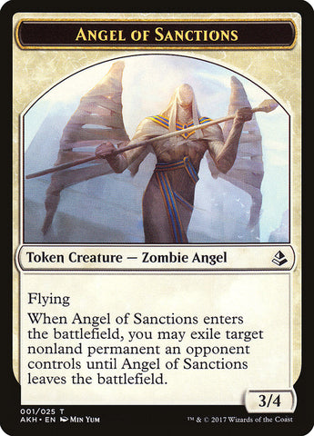 Angel of Sanctions // Drake Double-Sided Token [Amonkhet Tokens] Magic: The Gathering