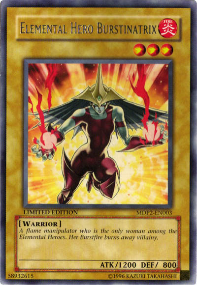 Elemental Hero Burstinatrix [MDP2-EN003] Rare Yu-Gi-Oh!
