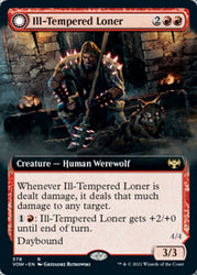 Ill-Tempered Loner // Howlpack Avenger (Extended Art) [Innistrad: Crimson Vow] Magic: The Gathering