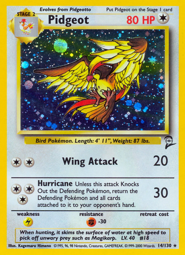 Pidgeot (14/130) [Base Set 2] Pokémon