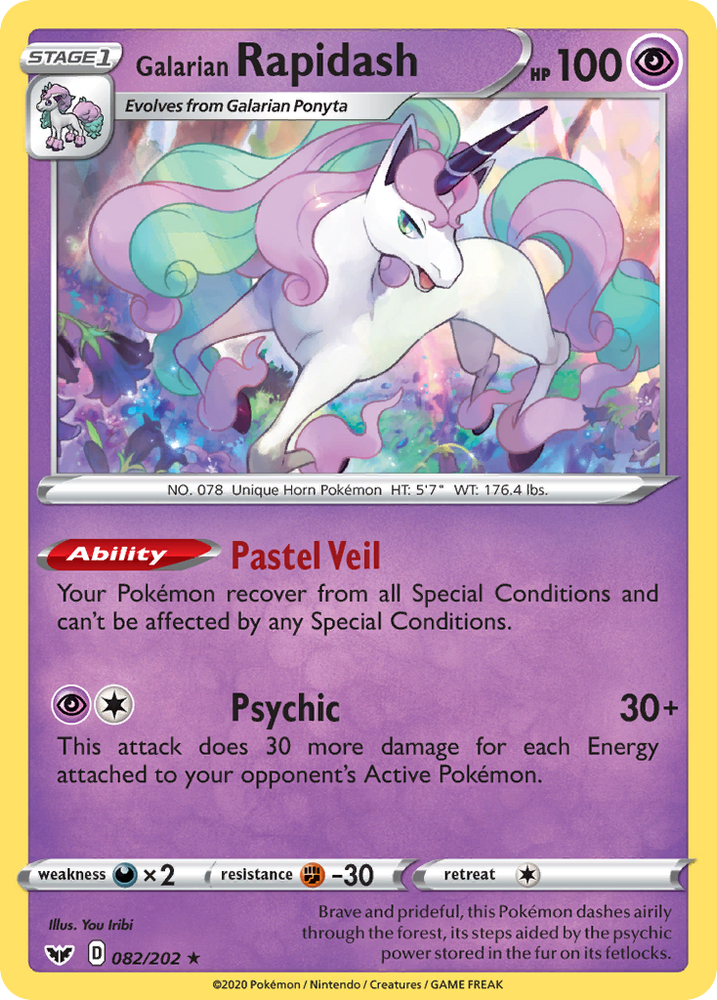 Galarian Rapidash (082/202) [Sword & Shield: Base Set] Pokémon