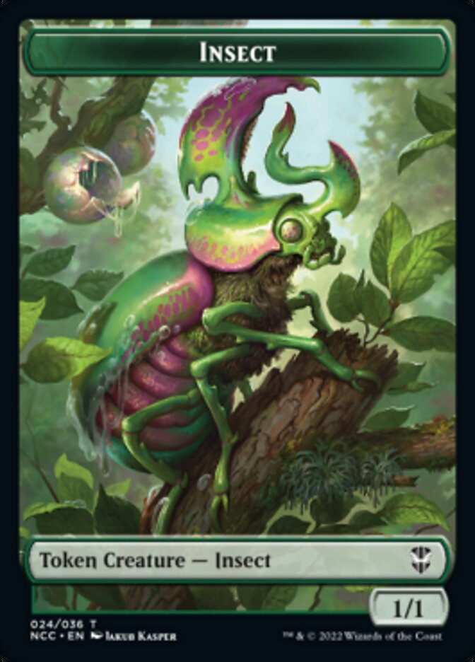Ogre // Insect Double-Sided Token [Streets of New Capenna Commander Tokens] Magic: The Gathering