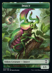 Ogre // Insect Double-Sided Token [Streets of New Capenna Commander Tokens] Magic: The Gathering