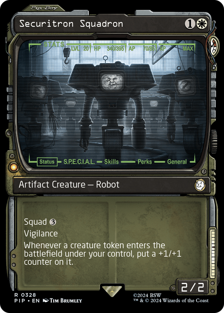 Securitron Squadron (Showcase) [Fallout] Magic: The Gathering