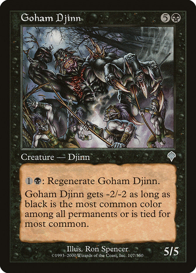 Goham Djinn [Invasion] Magic: The Gathering