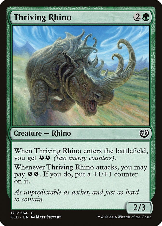 Thriving Rhino [Kaladesh] Magic: The Gathering