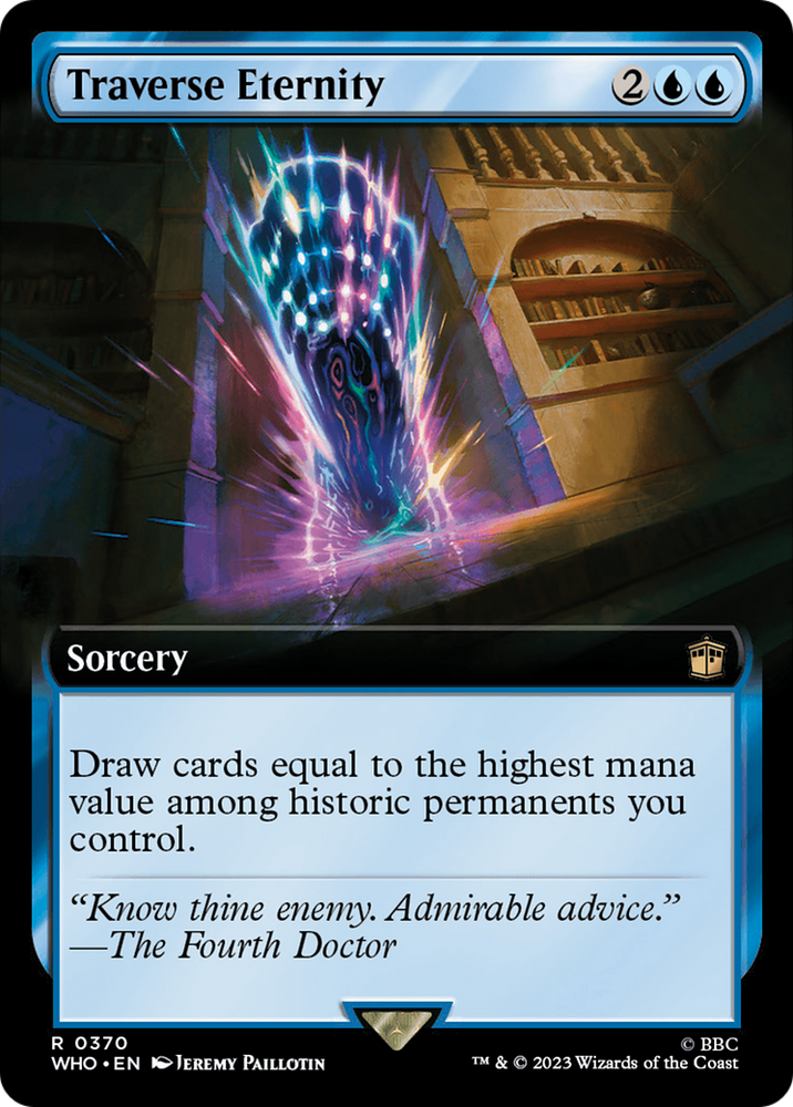 Traverse Eternity (Extended Art) [Doctor Who] Magic: The Gathering