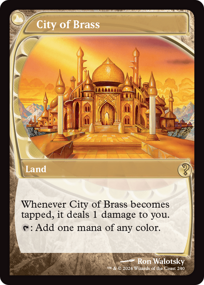 City of Brass (Future Sight) [Mystery Booster 2] Magic: The Gathering