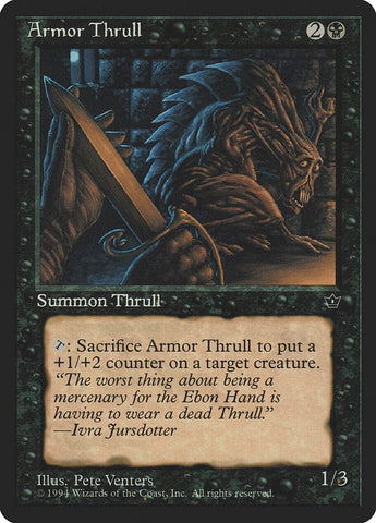 Armor Thrull (Pete Venters) [Fallen Empires] Magic: The Gathering