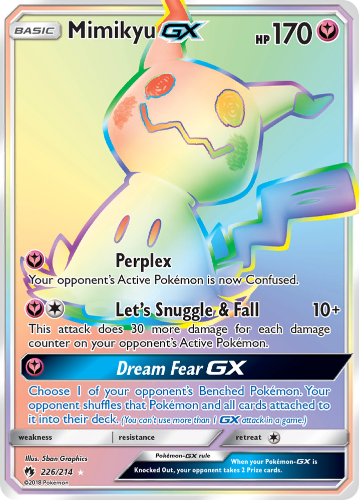 Mimikyu GX (226/214) [Sun & Moon: Lost Thunder] Pokémon