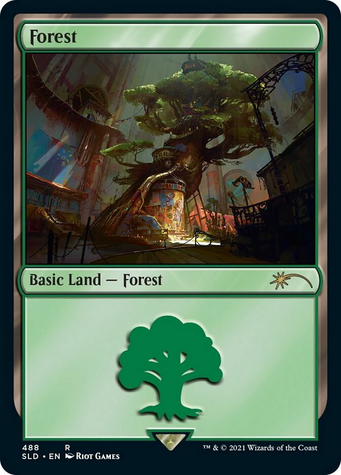 Forest (488) [Secret Lair Drop Series] Magic: The Gathering