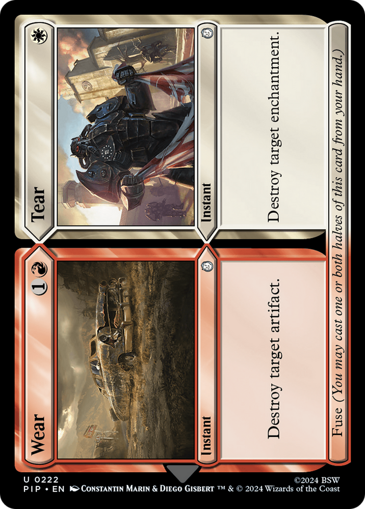 Wear // Tear [Fallout] Magic: The Gathering