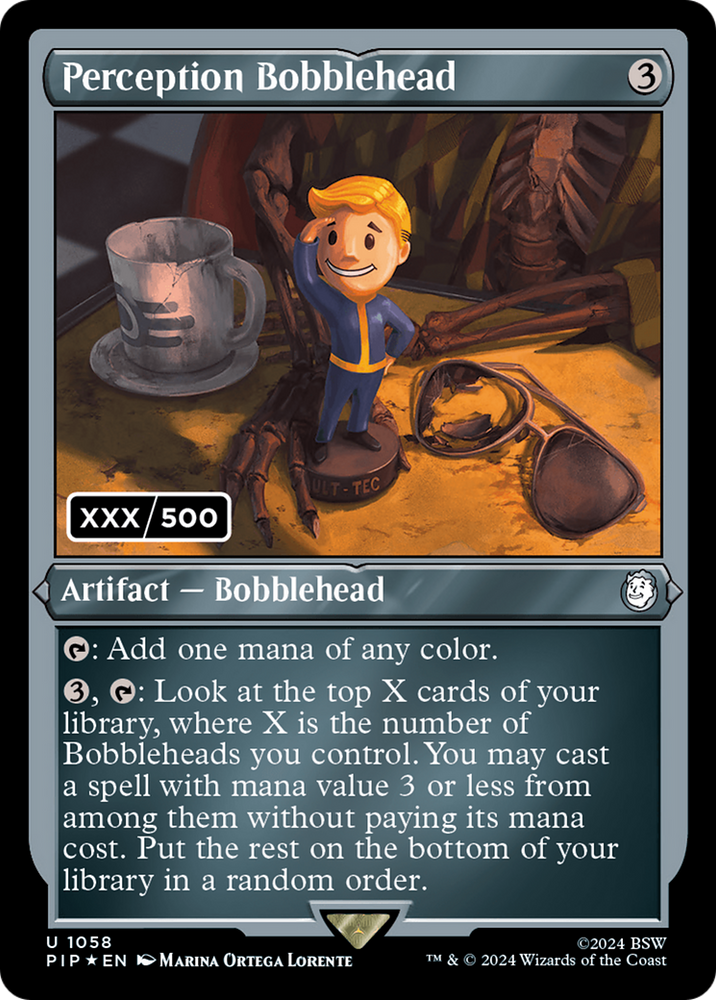 Perception Bobblehead (Serial Numbered) [Fallout] Magic: The Gathering